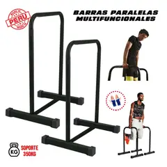 HOLGU - Barra Paralela Altas para Fondos abdominales + Guantes gratis