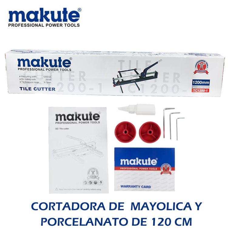 CORTADORA DE MAYOLICA Y PORCELANATO DE 120 cm