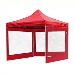 GENERICO - Toldo Plegable 3x3m UV con Paredes Transparente Carpa Resistente