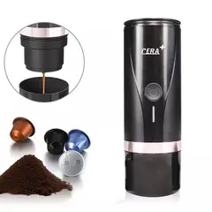 GENERICO - CERA+  Máquina de café Espresso Portátil PCM03 Negro