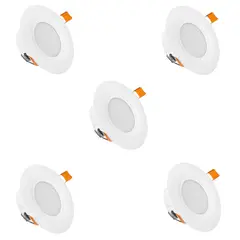 EVOLITE - Pack 5 Octogonal led 8w empotrado 3 luces