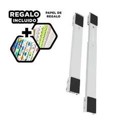 GENERICO - Pack6 Plataforma Extendible en Plateado Y+Papel de Regalo