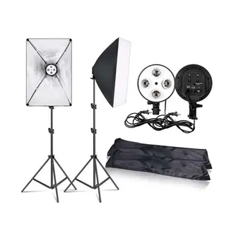 NEO DIGITAL - Parante kit socket fotográfico softbox focos para video fotografía