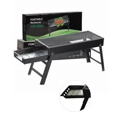 GENERICO - Parrilla Portátil Plegable  Modelo Desktop BBQ 2KG