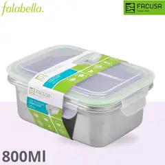 FACUSA - Taper de Acero Inoxidable Rectangular 800Ml - Facusa.