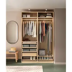 TU MESITA - Ropero Moderno Buros Sin Puertas Color Duna