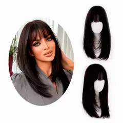 GENERICO - Peluca Larga Recta NEGRA LAH84-18