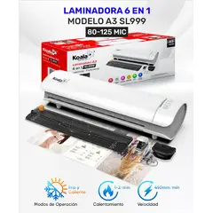 KOALA - Laminadora Enmicadora SL999 6 en 1 - A3