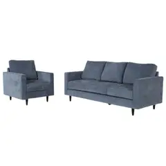 GENERICO - Juego de sala Perugia 3-1 en tela antifluido Sofá moderno Perú