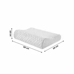 GENERICO - Pack2 Almohada Ortopedica Cervical y Util en Color Blanco