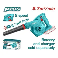 Total Tools - SOPLADOR ASPIRADORA DE AIRE INALÁMBRICA 20V TOTAL TABLI20028