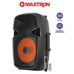 MAXTRON - Parlante MERCURY ULTRA MX1550V LED TWS SD+USB FM 2 MIC MAXTRON