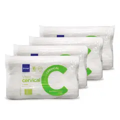 TECHNODREAM BY DRIMER - Pack x 4 Almohadas Visco Cervical 50X30cm