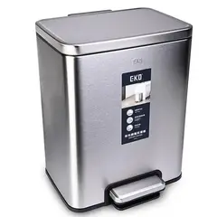 EKO - Papelera con pedal de Acero Inoxidable 8LT-Eko