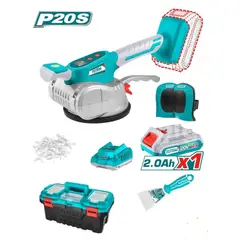 Total Tools - VIBRADOR DE MAYOLICA VENTOSA 20V 60KG VEL VARIABLE TTVLI20015