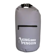 KING PENGUIN - Cooler Mochila Plegable de 15 L - Gris Ártico
