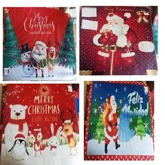 GENERICO - Piso Navideño Alfombra para entrada de puerta , cocina y baño pack 4
