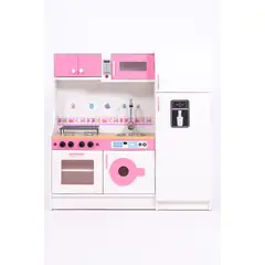 NACION MUEBLES - MUEBLE ALACENA DE COCINA PARA NIÑOS KARITO NACION MUEBLES ROSA BLANCO