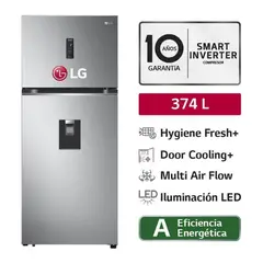 LG - Refrigeradora 374L GT37SGP Hygiene Fresh Top Mount Plateada