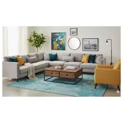 GENERICO - Alfombra Decoghar RAC-52 Azul Jacquard 280 x 365 cm