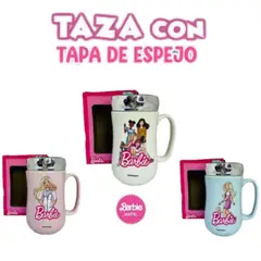 GENERICO - Set x3 Tazas de Barbie - 400 ml