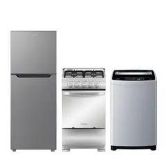 Mabe - Combo Cocina a gas +Lavadora Automática +Refrigeradora Mabe