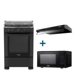 MABE - Combo Campana Extractora +Cocina a Gas +Horno microondas