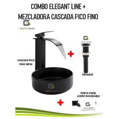 GREEN HOUSE - COMBO ELEGANT LINE  + MEZCLADORA CASCADA PICO FINO