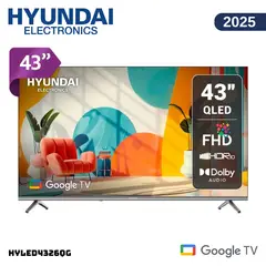 HYUNDAI - TELEVISOR HYUNDAI 43 QLED SMART TV GOOGLE TV FHD - HYLED4326QG