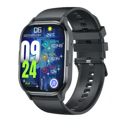 OVOTOUMI - OVO Toumi Reloj Inteligente HK21 Bluetooth 2.01 Amoled-Negro