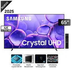 SAMSUNG - Televisor 65” Crystal 4K 65U8000F 2025