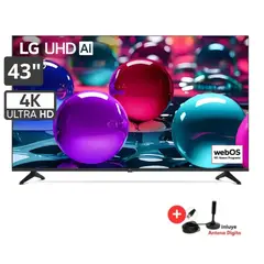 LG - Televisor Smart UHD 43 pulgadas AI 4K 43UA7300PSB 2025 + Antena Digital