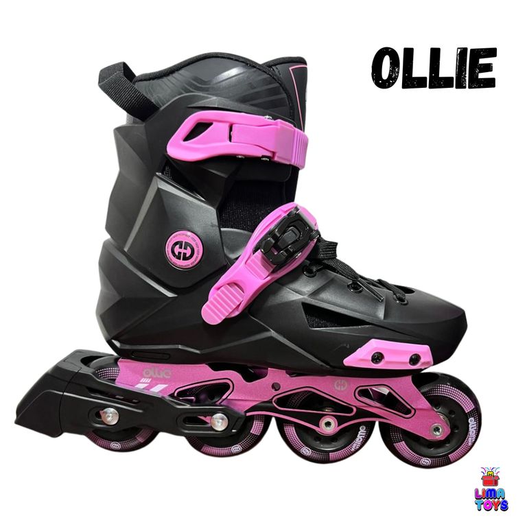 PATINES EN LINEA OLLIE BOTA DURA ROSA L 36-39