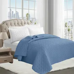 GOLDSUN - CUBRECAMA COLOR ENTERO 1 PIEZA EN 2 PLAZAS.