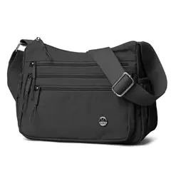 KELLER - Morral para Mujer con Correa Ajustable Y Múltiples Bolsillos Negro BP3