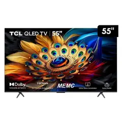 TCL - Televisor 55 Google Tv 55c655 Qled 4k Ultra Hd Smart Tv