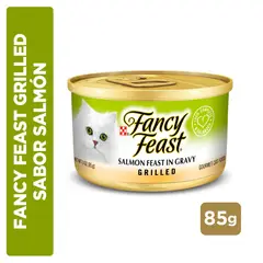 FANCY FEAST - Alimento húmedo gato Fancy Feast grilled salmón 85gr