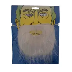 GENERICO - Barba falsa blanca disfraz Halloween Navidad