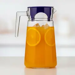 PASABAHCE - Jarra City Sürahi 2 Lt Tapa Azul Oscuro 60℃