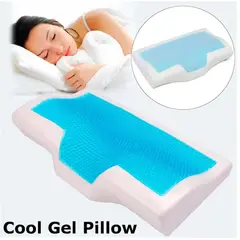 GENERICO - Almohada Cervical Memory Foam con Gel y Bambú