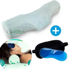 GENERICO - Almohada cervical Antifaz con gel para relajarse y dormir