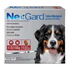 NEXGARD - Antipulgas para perros 25-50 kg x1 tableta