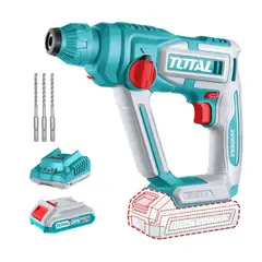 Total Tools - ROTOMARTILLO SDS PLUS TUQUESA INALÁMBRICO 20V + BAT + CARGADOR TRHLI201681