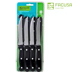 FACUSA - Blister Cuchillos X8 Shogun 4 1/2 M/Ne - Facusa