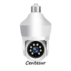 SEISA - Foco Cámara IP 3M WiFi con Bombilla 360º Pantalla Dual y Alarma SEISA IPC-D211