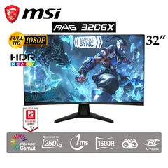 MSI - MONITOR GAMING CURVO MAG 32C6X 32 FHD VA 250Hz 1Ms