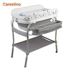 CARESTINO - Bañera y Cambiador 2 Niveles CARESTINO -OASIS- Gris