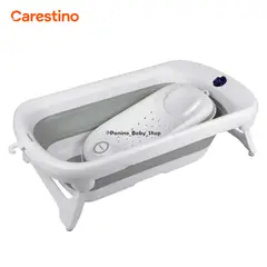 CARESTINO - Bañera Plegable C-Termometro 50L -AMALFI- Gris