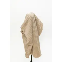 GENERICO - Manta Doble Cara Waffer Beige Camel 179 x 150 cm – Zalmohadas