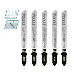 Total Tools - Juego De 5 Hojas Para Sierra Caladora De Hcs - Tjsbt101d